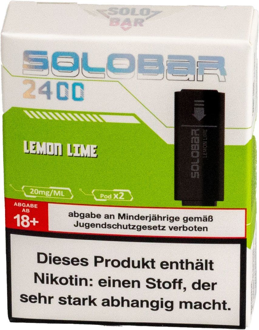 Solobar POD Lemon Lime, 2'er Nachfüllpack