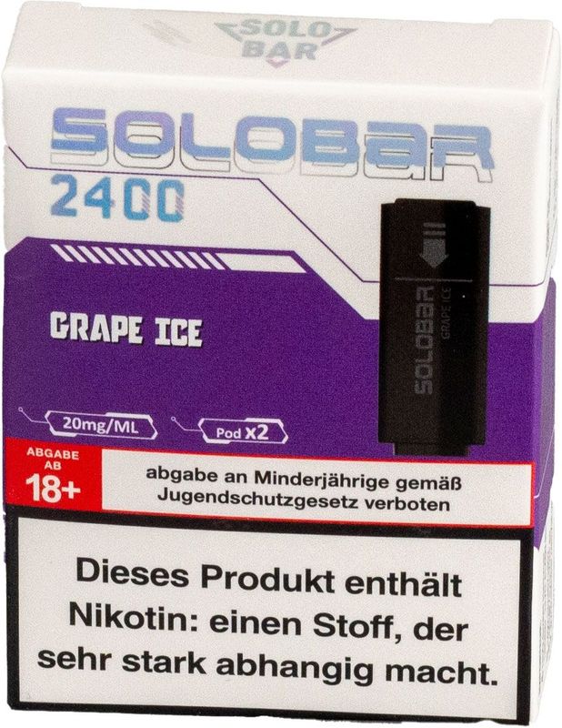 Solobar POD Grape ICE, 2'er Nachfüllpack