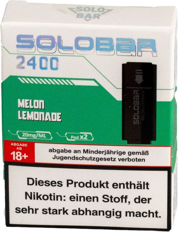 Solobar POD Melon Lemonade, 2'er Nachfüllpack
