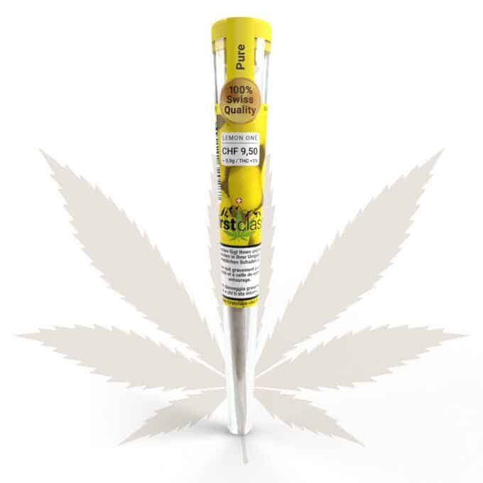 first class, CBD Joint Pure Lemon One Indoor THC<1%