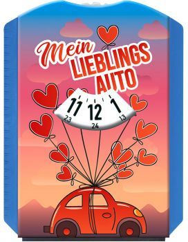 Blaue Parkscheibe "Lieblingsauto"