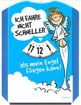 Blaue Parkscheibe "Schneller Engel"