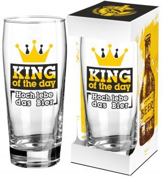 Bierglas "King of the day", 500ml