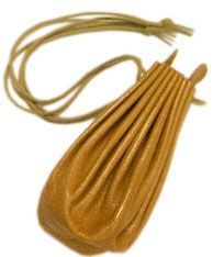 Tabak-Lederbeutel Natur, echtes Leder,W86990
