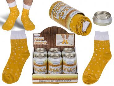 Bier-Socken in der Dose, 1 Stück