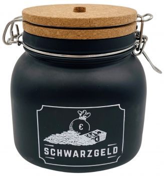 Sparglas "Schwarzgeld"