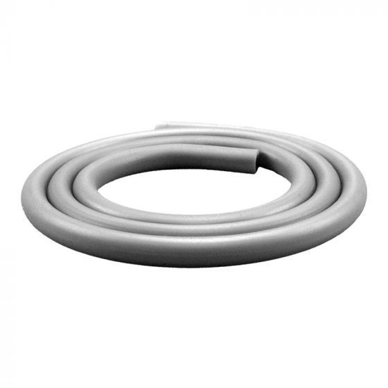 Silikonschlauch Matt, silber, 1,5m