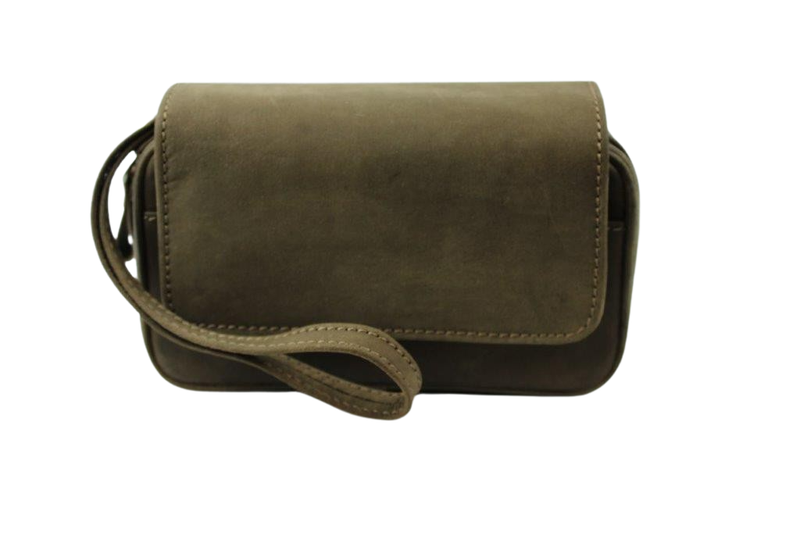 Pfeifentasche 2er, Leder braun, ohne Inhalt, W80565