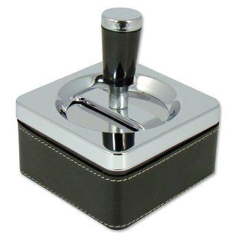 Schleuderascher Kunsrleder eckig Ø 8.5 cm, E-61994