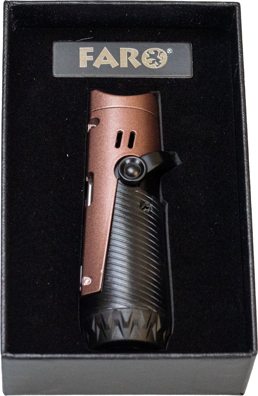 Faro Zigarrenfeuerzeug 3-Jet Torch braun, W-81473
