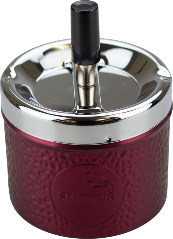 Schleuder-Aschenbecher "Dose" weinrot, W-81523