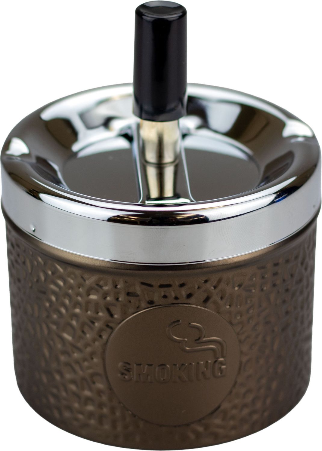 Schleuder-Aschenbecher "Dose" braun, W-81523