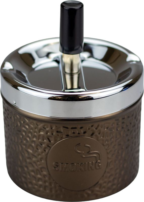 Schleuder-Aschenbecher "Dose" braun, W-81523