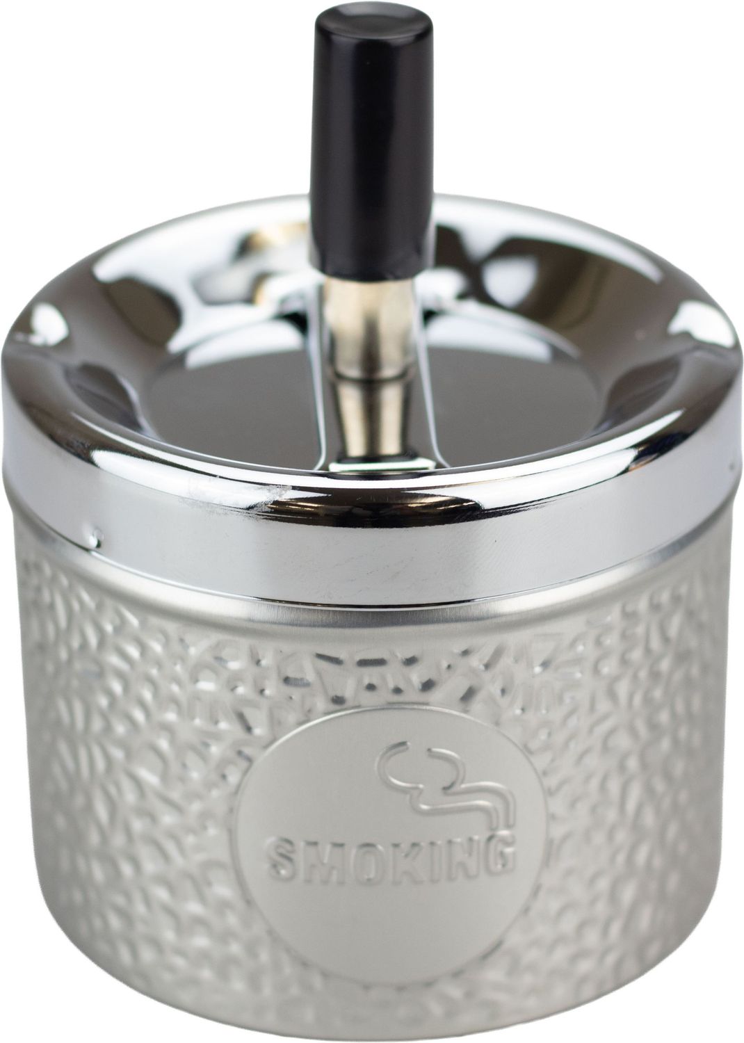 Schleuder-Aschenbecher "Dose" silber, W-81523