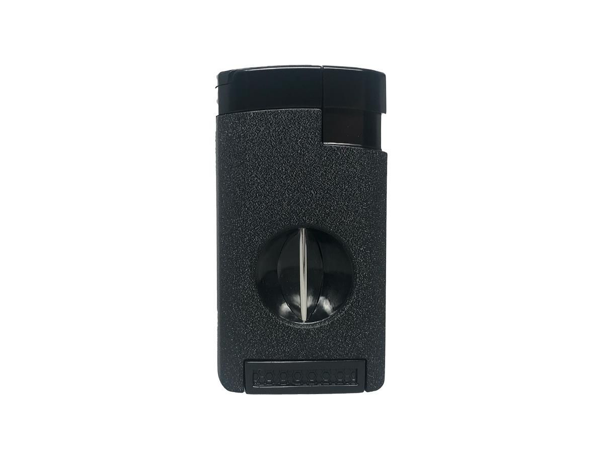 Tycoon Zigarrenfeuerzeug schwarz, 3er-Jetflamme mit V-Cutter, CS-0100750