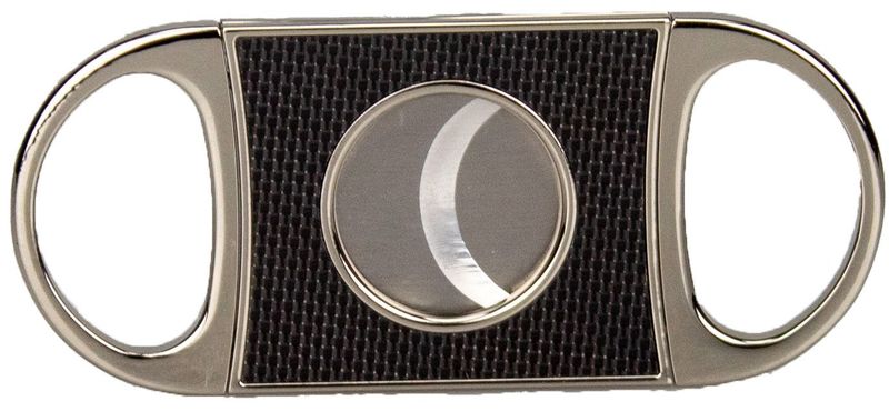 Faro Zigarrenschneider silber-schwarz 22mm, (W-81310)