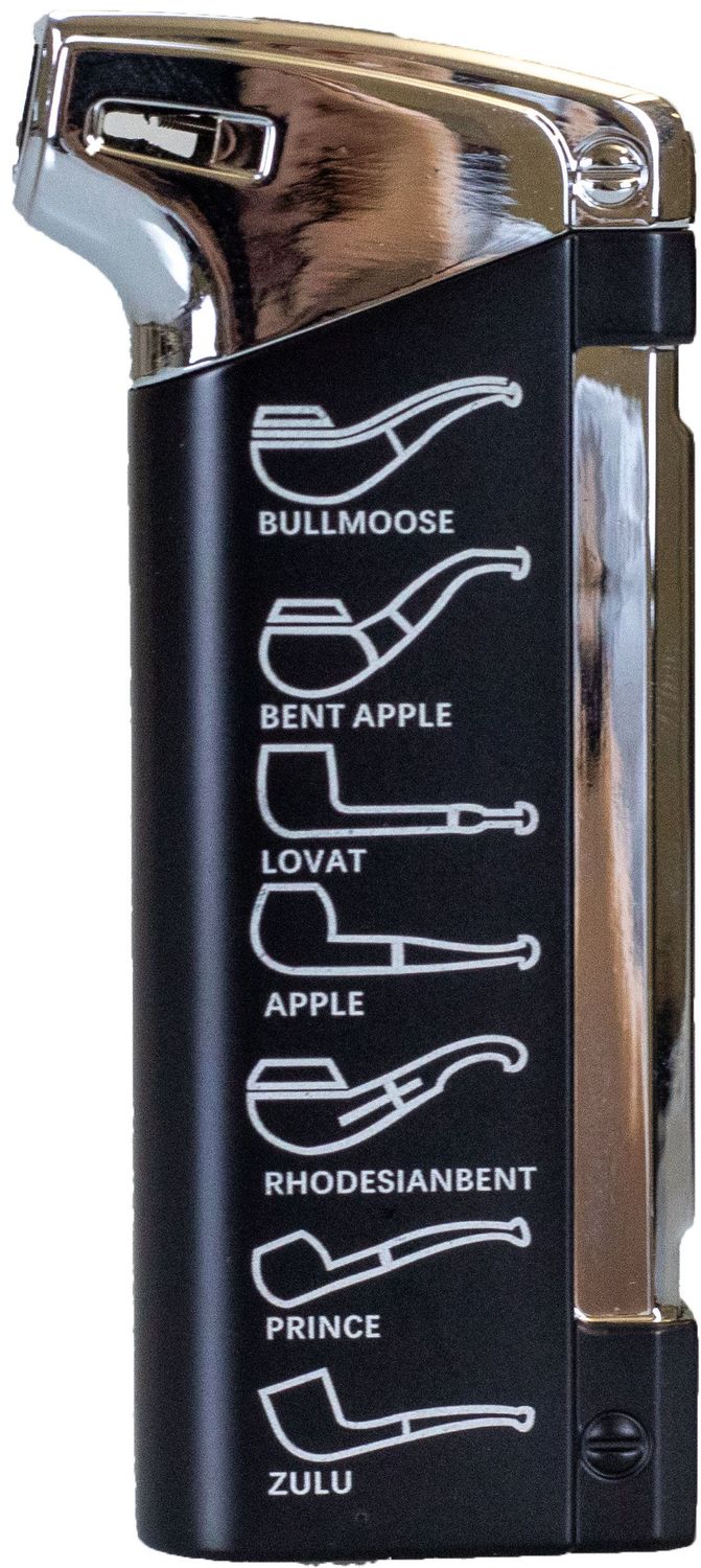 Pfeifenfeuerzeug Faro mit Stopfer Schwarz (W-81576) Pfeifenfeuerzeug Faro mit Stopfer Schwarz (W-81576)