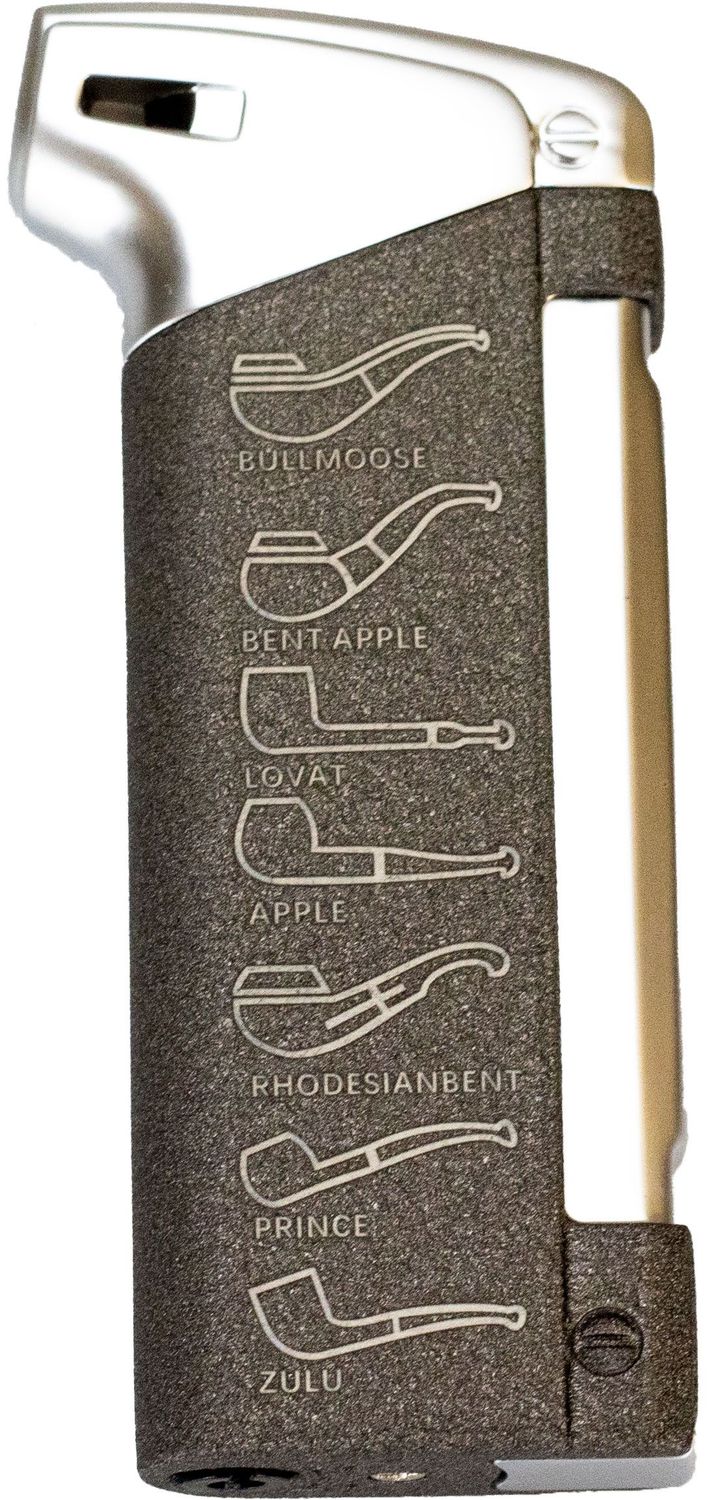 Pfeifenfeuerzeug Faro mit Stopfer Graubraun (W-81475) Pfeifenfeuerzeug Faro mit Stopfer Graubraun (W-81475)