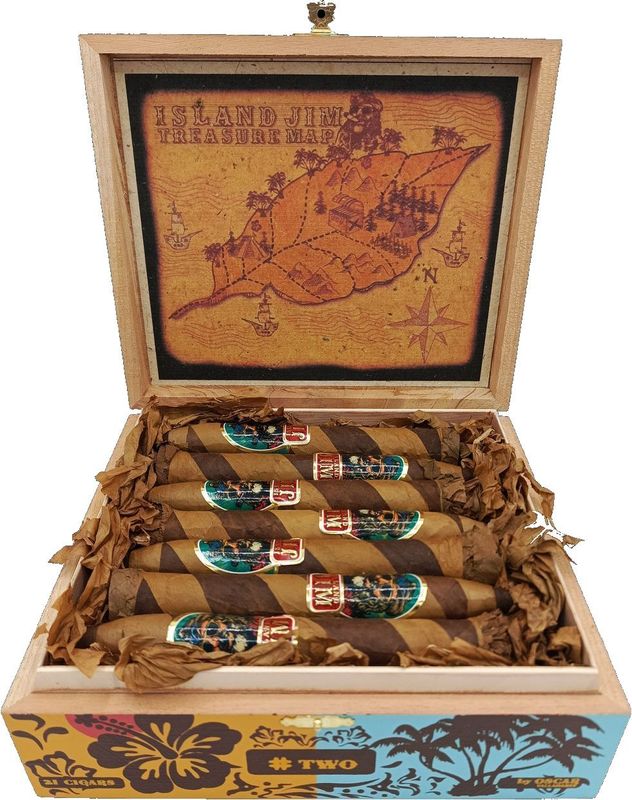 Island Jim Nr. 2 Torpedo Barber Pole, 21er Kiste