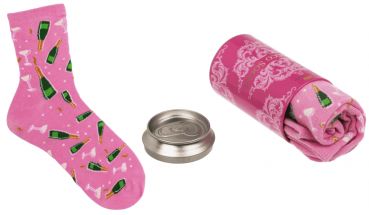 Prosecco-Socken in der Dose, 1 Paar