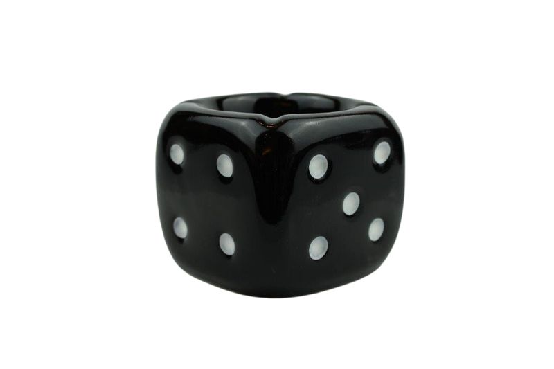 Aschenbecher "Würfel" schwarz