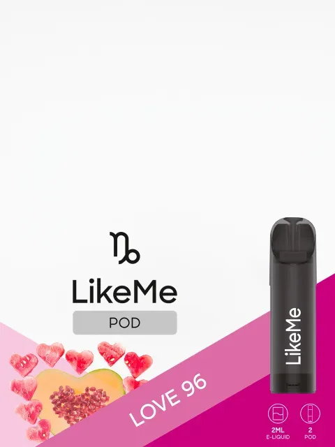 Like Me POD Love 96, 2% Nikotin, 2ml E-Liquid, 2'er  Nachfüllpack