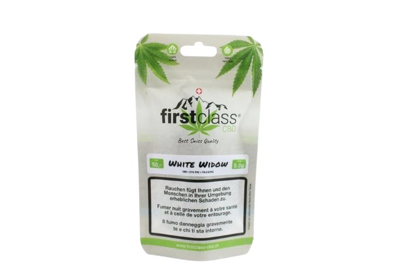first class White Widow 5g  THC<1% / CBD<21%