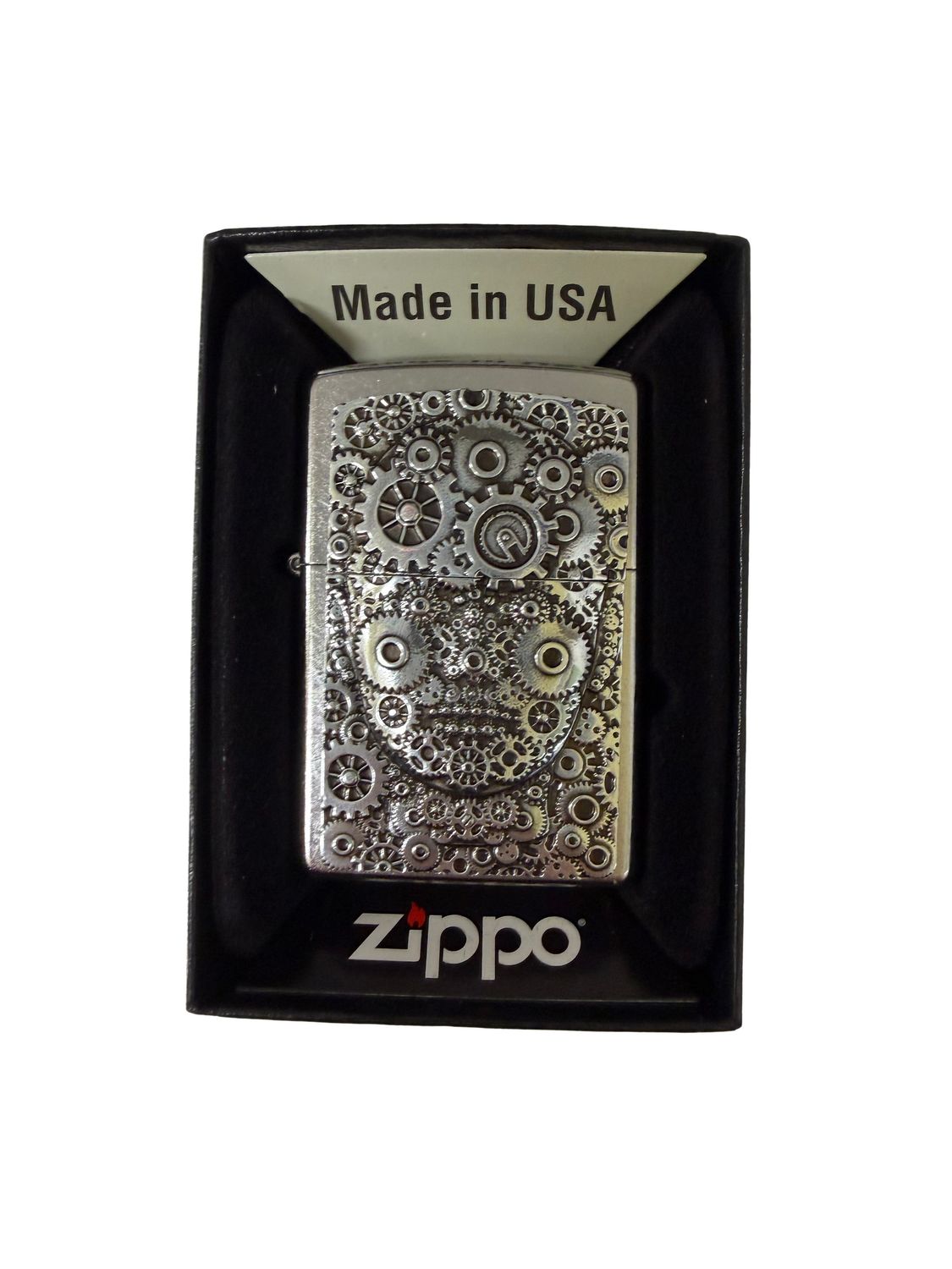 Zippo PL207 Gear Head Emblem Zippo PL207 Gear Head Emblem