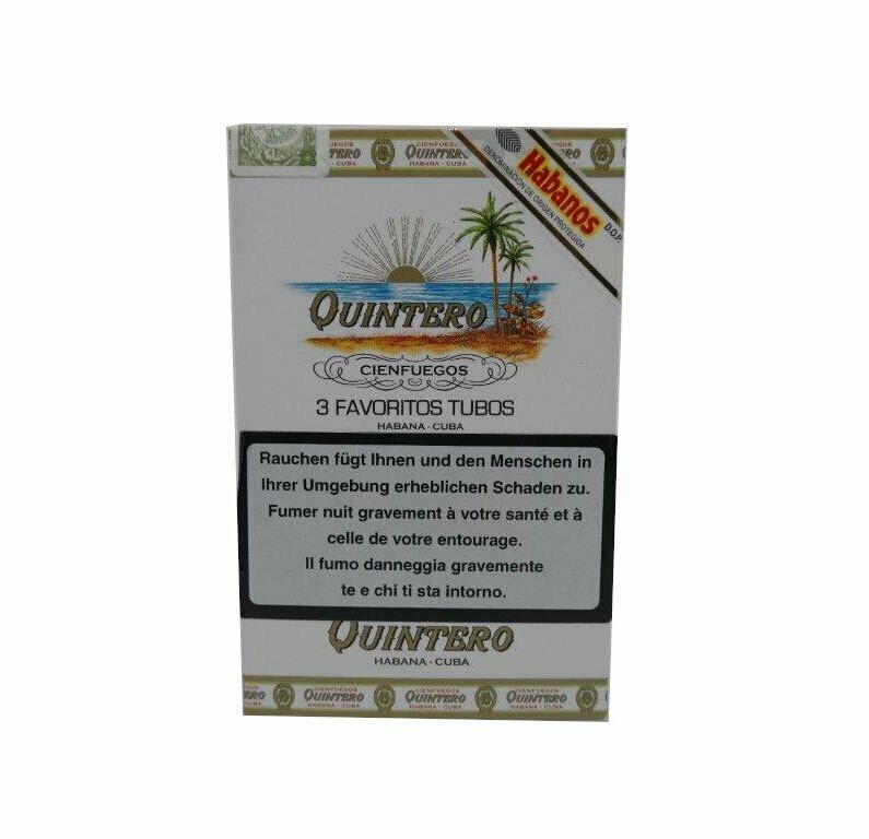 Quintero Favoritos Tubos, Petit Robusto, 3er Pack