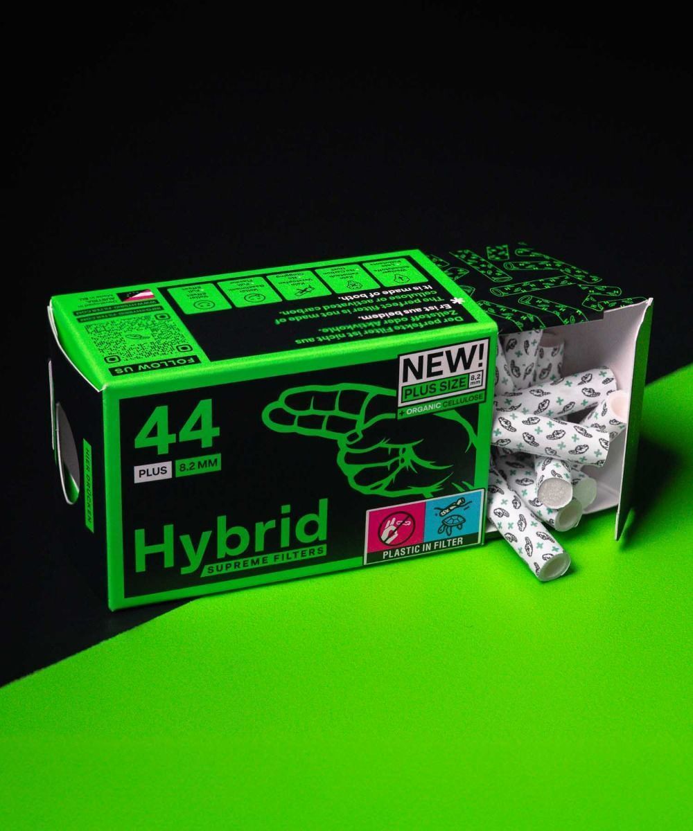 Hybrid Supreme Aktivkohlefilter Plus Size - 8.2mm, 44 Stk.