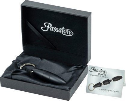 PASSATORE DUO XL Zigarrenrundcutter Alu schwarz