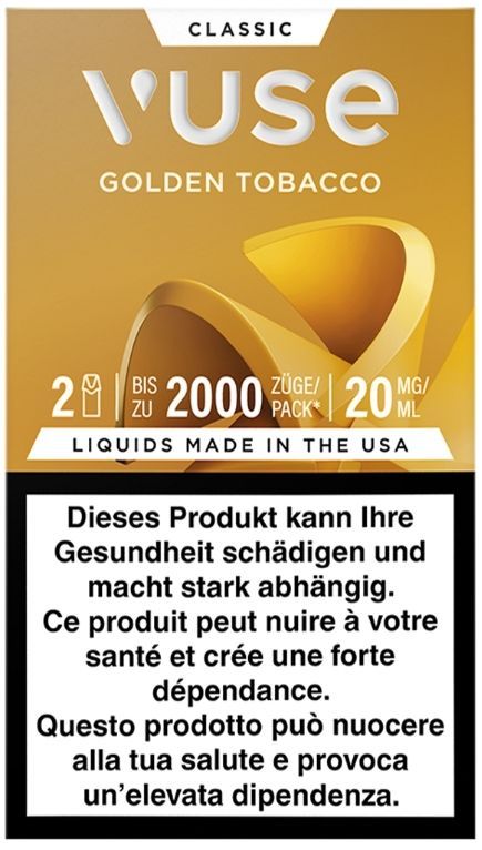 Vuse EPod, Golden Tobacco, 2er Kapsel, 20mg Vuse EPod, Golden Tobacco, 2er Kapsel, 20mg