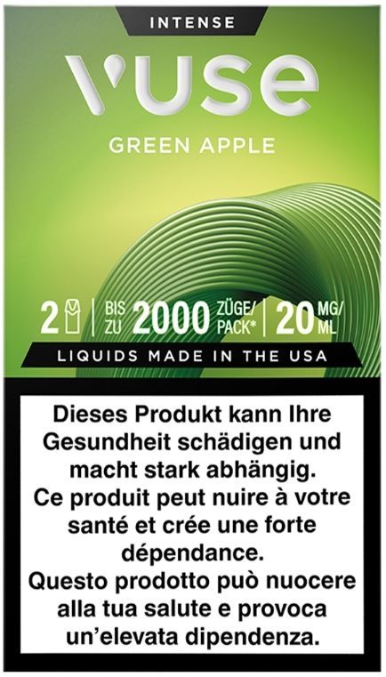 Vuse EPod, Green Apple, 2er Kapsel, 20mg Vuse EPod, Green Apple, 2er Kapsel, 20mg