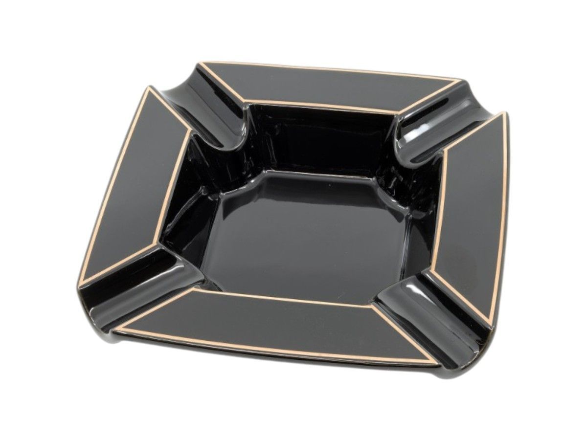 Tycoon Zigarrenascher II eckig - schwarz/gold Tycoon Zigarrenascher II eckig - schwarz/gold