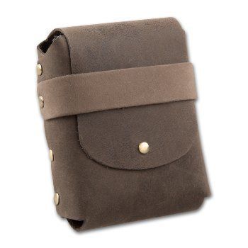 Zigarettenetui Leder 25er Big Pack braun mit Gürtelschlaufe