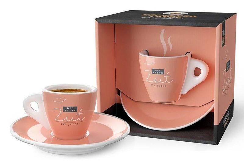 Espressotasse "Die beste Zeit ist jetzt"