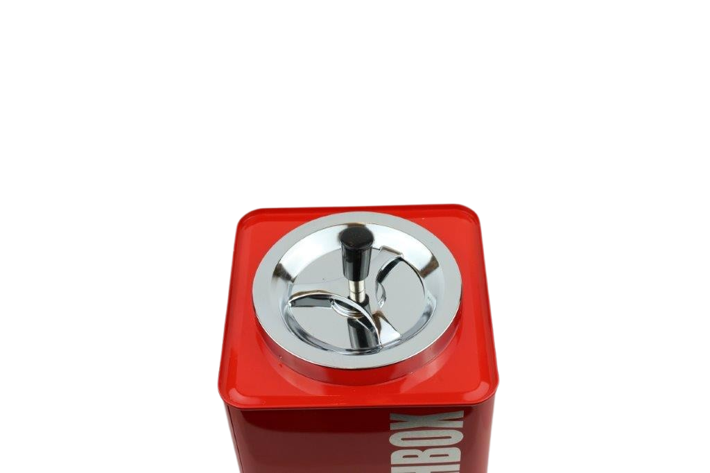 Drehaschenbecher Drehaschenbecher "ASHBOX" rot, W-80675