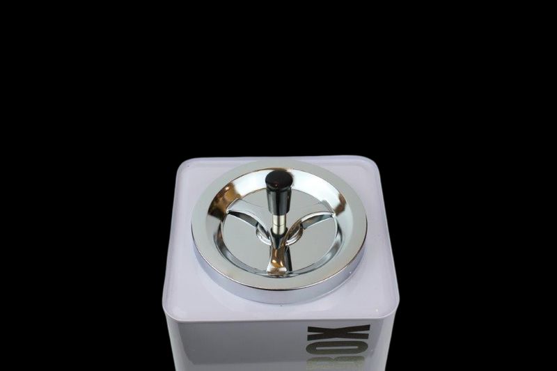 Drehaschenbecher "ASHBOX" weiss, W-80674