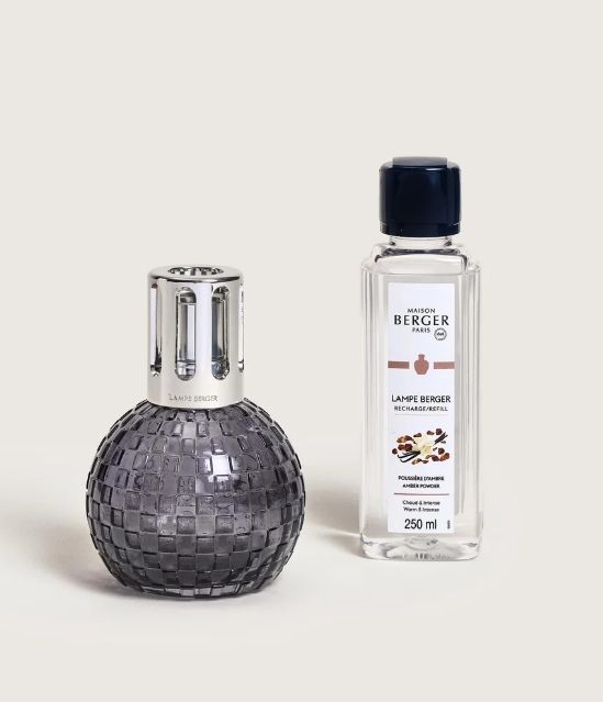 Lampe Berger Disco Grau - Pudriger Amber Lampe Berger Disco Grau - Pudriger Amber