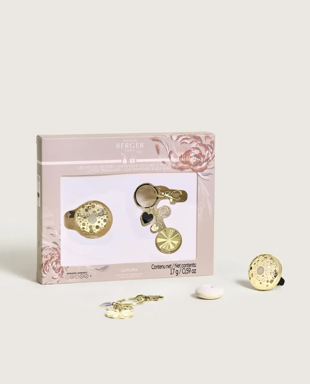 Set Die Kleinen Schätze Autodiffusor Gold & Schlüsselanhänger Gold