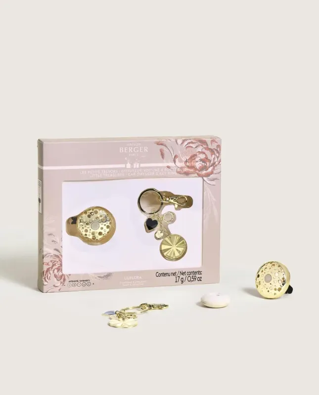Set Die Kleinen Schätze Autodiffusor Gold & Schlüsselanhänger Gold