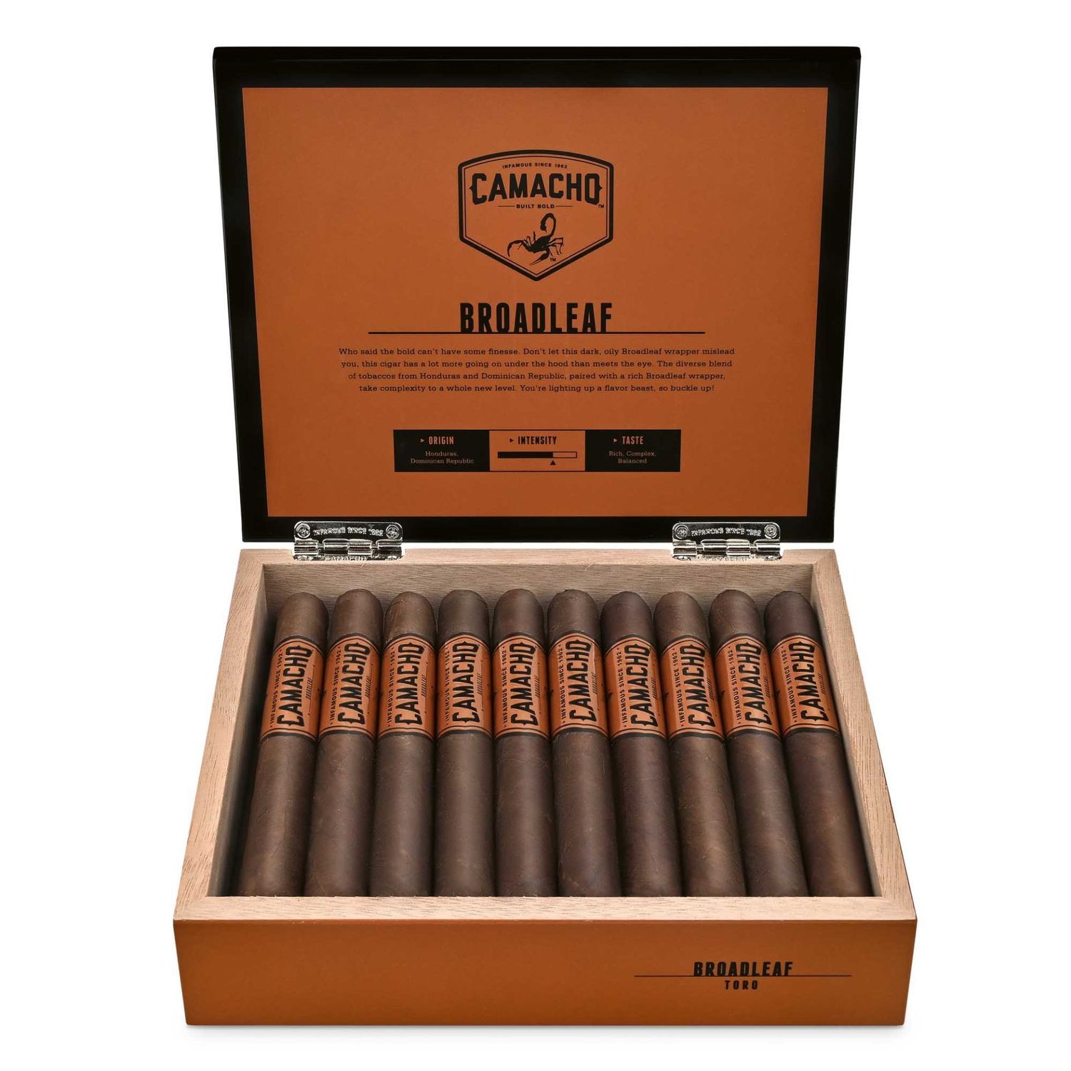 Camacho Broadleaf Torro, 20 Stück, OeD20016942 Camacho Broadleaf Torro, 20 Stück, OeD20016942