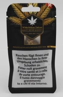 CBDeluxe  WhiteWidow  2,5gr.  THC<0.5%   CBD<11%