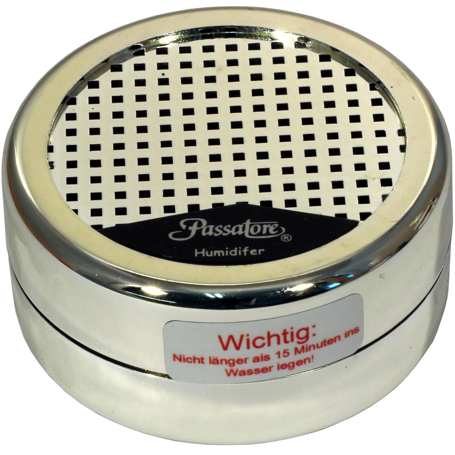 Befeuchter PASSATORE mit Acrylpolymer-Kristallen, silber