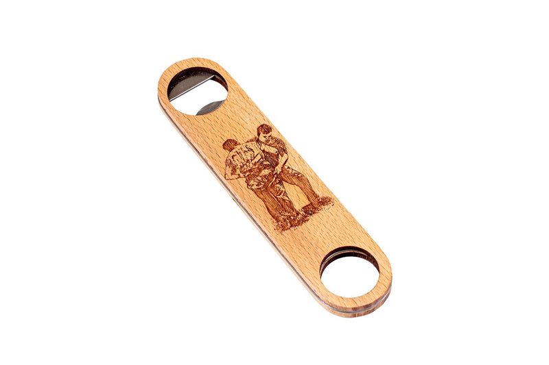 Flaschenöffner “Woody”, verschiedene Sujets, 17.8 x 4 cm
