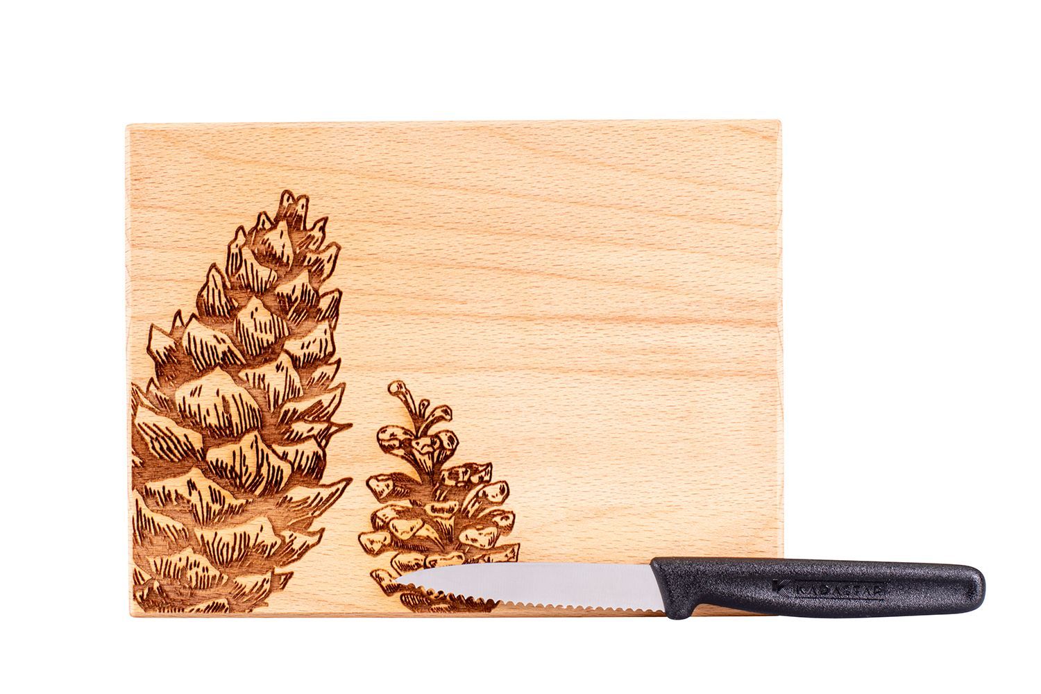 Messerbrett "Tannenzapfen", 20 x 15 x 2 cm