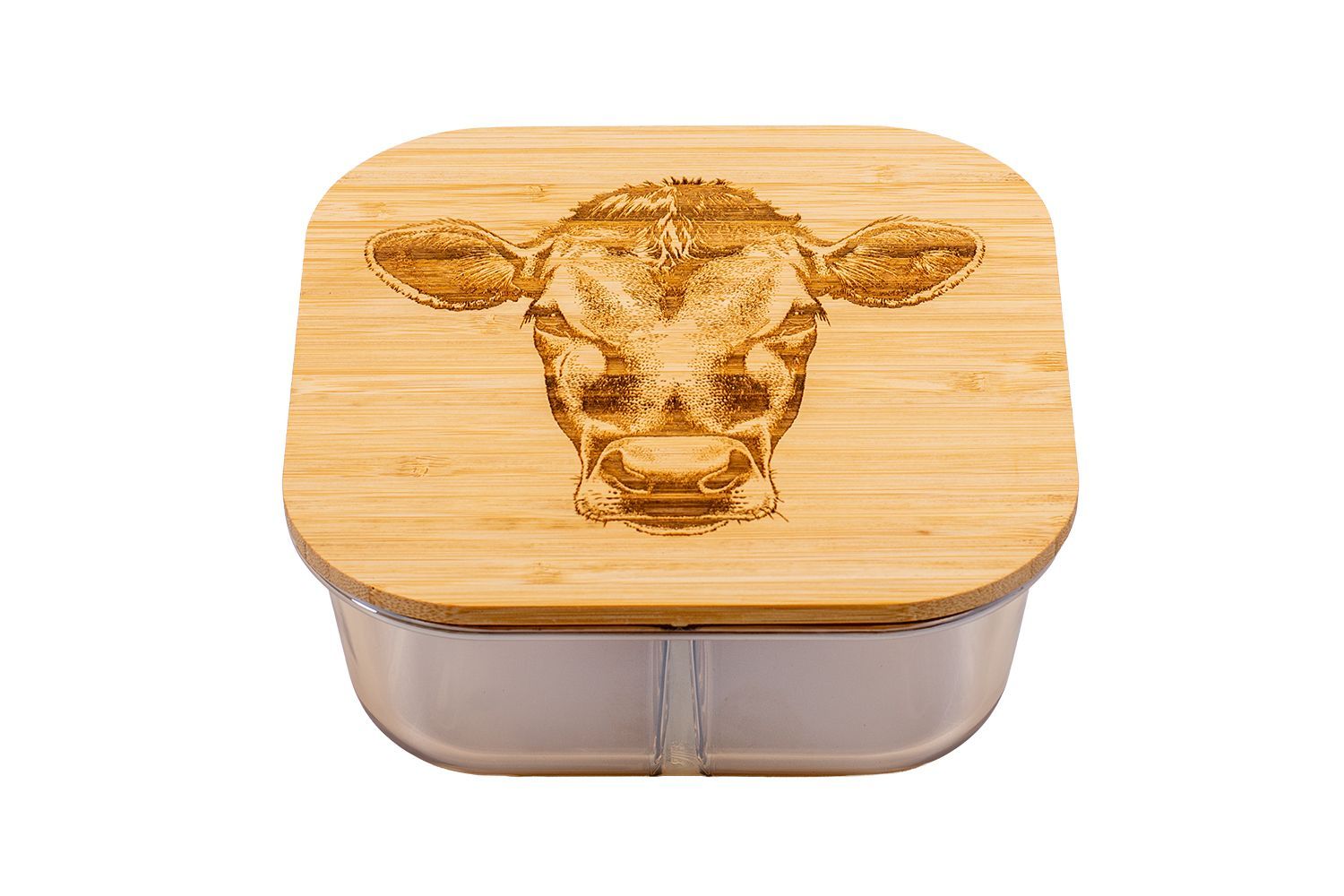 Lunchbox Glas mit Deckel Lunchbox Glas mit Deckel "Kuh" - 1.1l