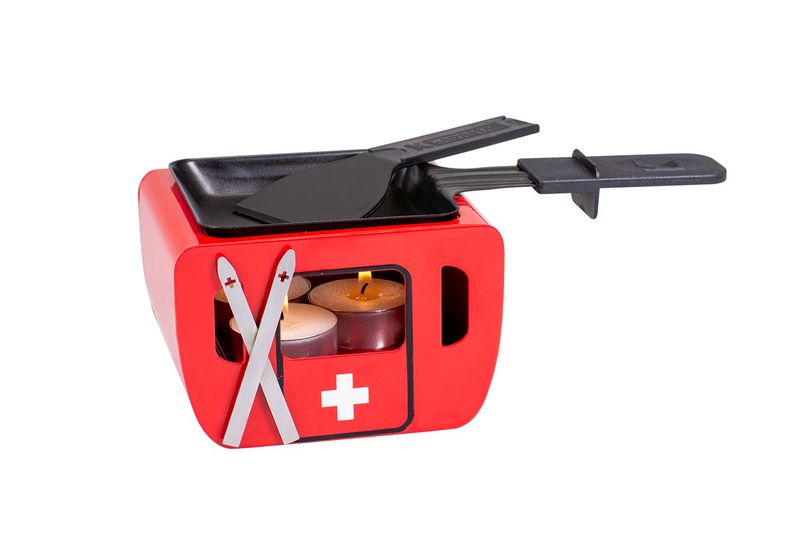 Kerzenraclette "Gondel" rot