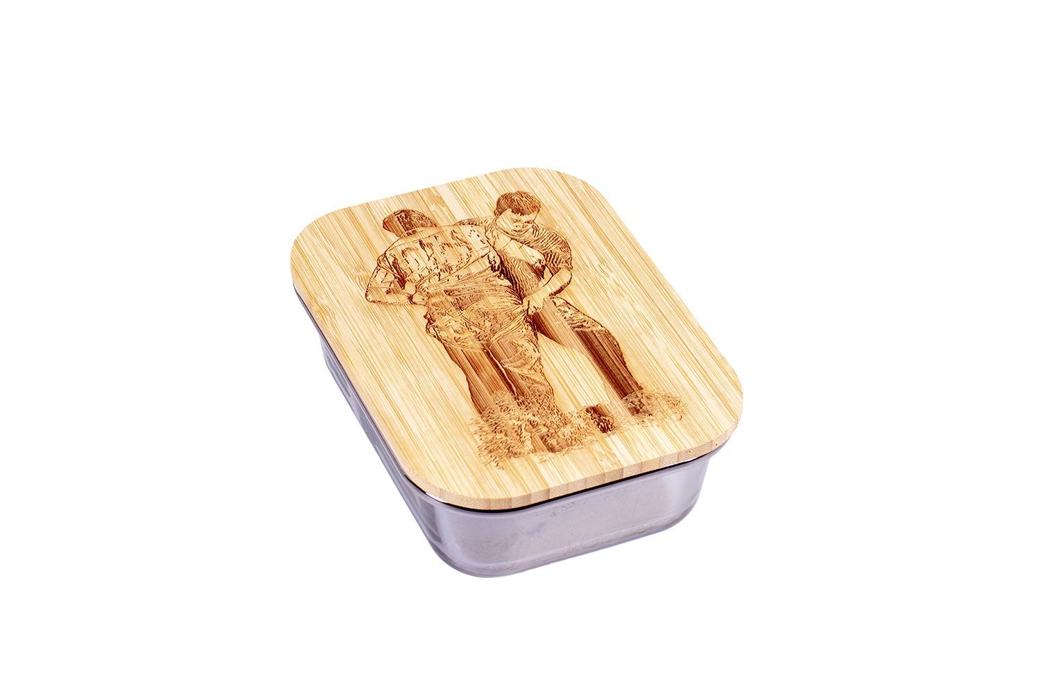 Lunchbox Glas mit Deckel "Schwinget" - 0.63l