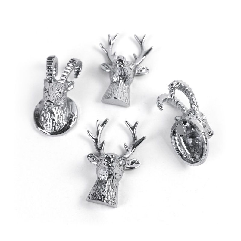 Magnete ALPINE 4er Set silber